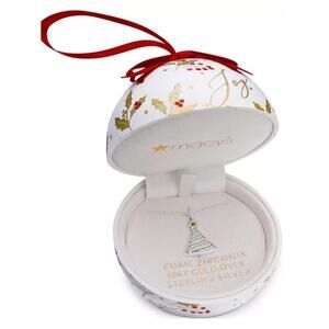 GIANI BERNINI 2-Tone Christmas Tree Sterling Silver Cubic Zirconia Ornament $100